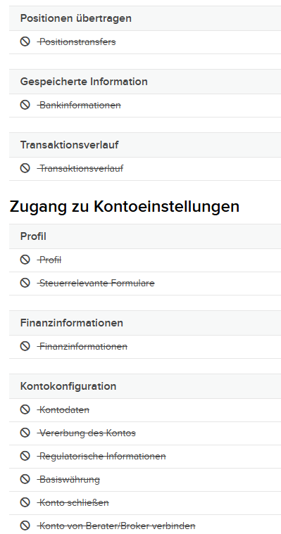Kontoeinstellungen im LYNX-Portal